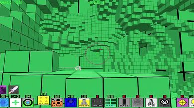 Fractal Block World fucked by big furry DILF