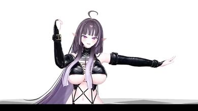 Rolling Girl Nude MMD ELF VTuber Hentai Dance ruined gagged sloppy