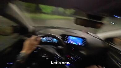 Real amateur gets THREE COCKS in car parking first time dogging gang bang