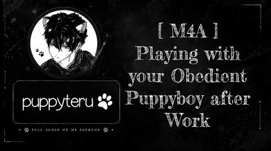 sweet whimpering gay puppyboy tears after rough work play // bdsm asmr