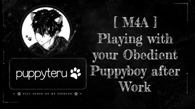 sweet whimpering gay puppyboy tears after rough work play // bdsm asmr