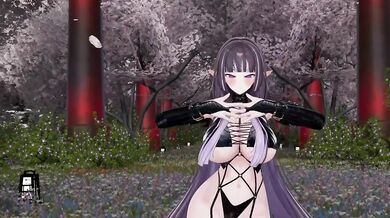 Elf VTuber Cum Drenched MMD Dance Destroyed