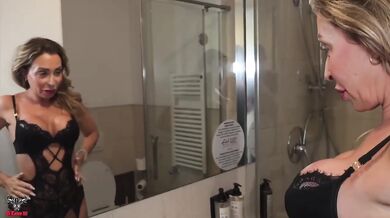 MILF secretary fucks horny intern till thick cock sprays her face raw