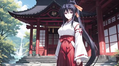 Akeno got her tight little pussy wrecked with a cum drenched blowjob