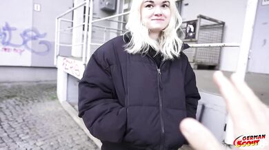 German scout desperatly defiled Swiss teen Lilly 18 first time public cast