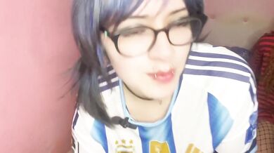 Argentina won and to celebrate I am a femboy getting destroyed by my femdom