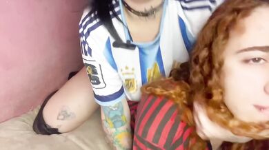 Argentina won and to celebrate I am a femboy getting destroyed by my femdom
