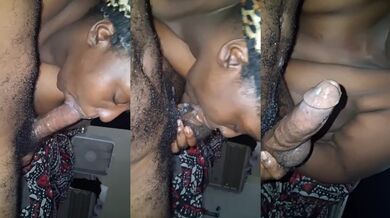 Big ebony bbw destroys sloppy blowjob with balls deep throat
