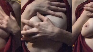 French Amateur Big Tits Titty Play POV Breast Massage Solo Fetish