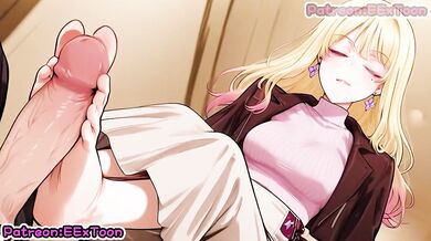 Marriagetoxin hentai anime destroys Kinosaki Mei in rough blowjob ecchi