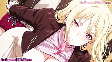 Marriagetoxin hentai anime destroys Kinosaki Mei in rough blowjob ecchi