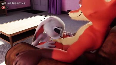 Judy Hopps destroyed by Nick's big dick in Zootopia 3D fuck