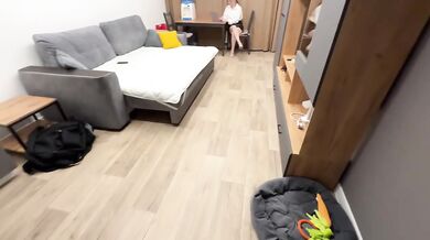 Hot blonde wife destroys office suit in wild cheating sex
