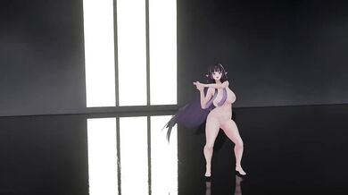 Gabriela in MMD R18 KPop dance ruined by big tits cosplay hentai