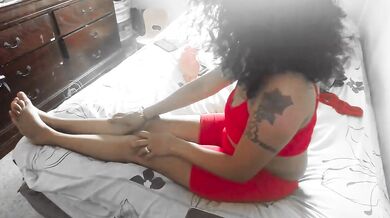 Smoking Hot Jamaican Ebony Couple Big Dick POV Blowjob
