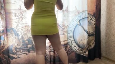 Hot solo wank with red dress and orgasm while fingering sluttish cunt compilation