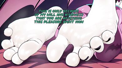 A succubus came to make you laugh with her dirty feet anime joi