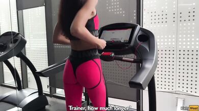 Trainer destroyed Katty West's ass with rough anal after gym workout cumshot