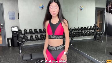 Trainer destroyed Katty West's ass with rough anal after gym workout cumshot