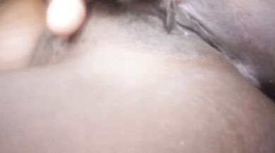 Small Ney drips juice all over her fingers after fingering her juicy pussy