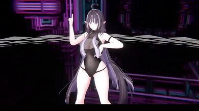 RBB strip dance onslaught Elf VTuber MMD unleashed in Hentai