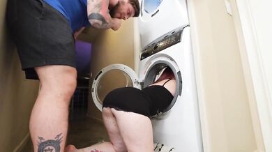 My MILF Stepmom Gets STUCK Again Rough Doggy Fucks Her Hard Pussy Licking Ends Big Booty