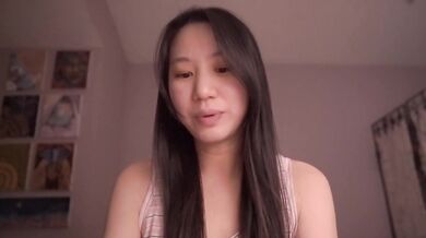 Cute Asian girl ASMR solo session destroyed her good girl self