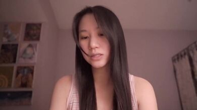 Cute Asian girl ASMR solo session destroyed her good girl self