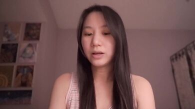Cute Asian girl ASMR solo session destroyed her good girl self
