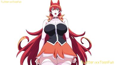 Iruma-kun ruined Azazel Ameri white background hentai blowjob rough sex