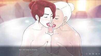 Hentai threesome in onsen room mai and laura ffm cartoon