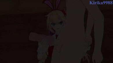Akai Haato the Bunny Girl destroys me raw in the casino uncensored