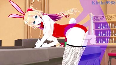 Akai Haato the Bunny Girl destroys me raw in the casino uncensored
