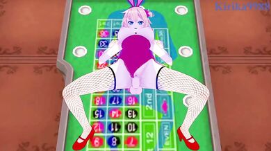 Akai Haato the Bunny Girl destroys me raw in the casino uncensored