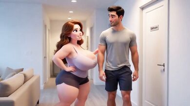 Woman’s Bathroom Surprise Turns Into Steamy Role Play Passion With Big Tits