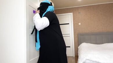 Found a dildo while cleaning and fucked her big tits with it