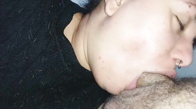 Insane sloppy deep throat blowjob with insane gagging and sloppy wet spit