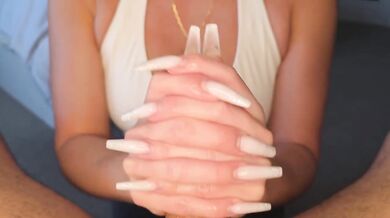 Long nails edging handjob with cum countdown destroyed