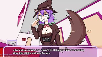 Giantess crushes hallway in magical mishap gets her shoes trampled