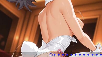 Sheena Fujibayashi unwraps the cock hero in Tales of Symphonia HFO climax