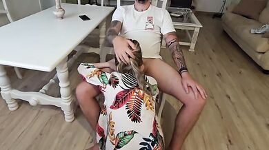 Stepbrother eating my pussy till I scream cowgirl blasts on his dick