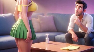 Barrio Beauty Gets Filthy While Cleaning Her Colorful Home