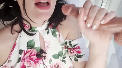 slutty neighbor deepthroats then rubs your cock on her wet pussy begging for orgasm