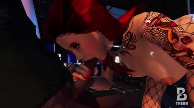 Red Hair Big Tits Screams as Huge Cock Pounds Through Night
