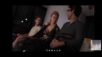Step-Mom BUSTY creampie fucked by pal gushed facial cumshot double load