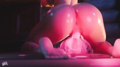 She squirted loud on the animated dildo till it was soaked