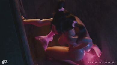 She squirted loud on the animated dildo till it was soaked