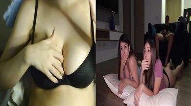 Sneaking into my stepsis room and double creampie fucking her bestie raw
