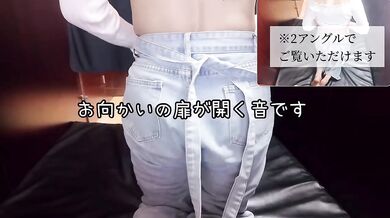 Fully naked wife masturbates in shared manga cafe booth cum gushing climax