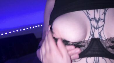 Step sister squeezed my thighs while she ate my pussy till I came hard